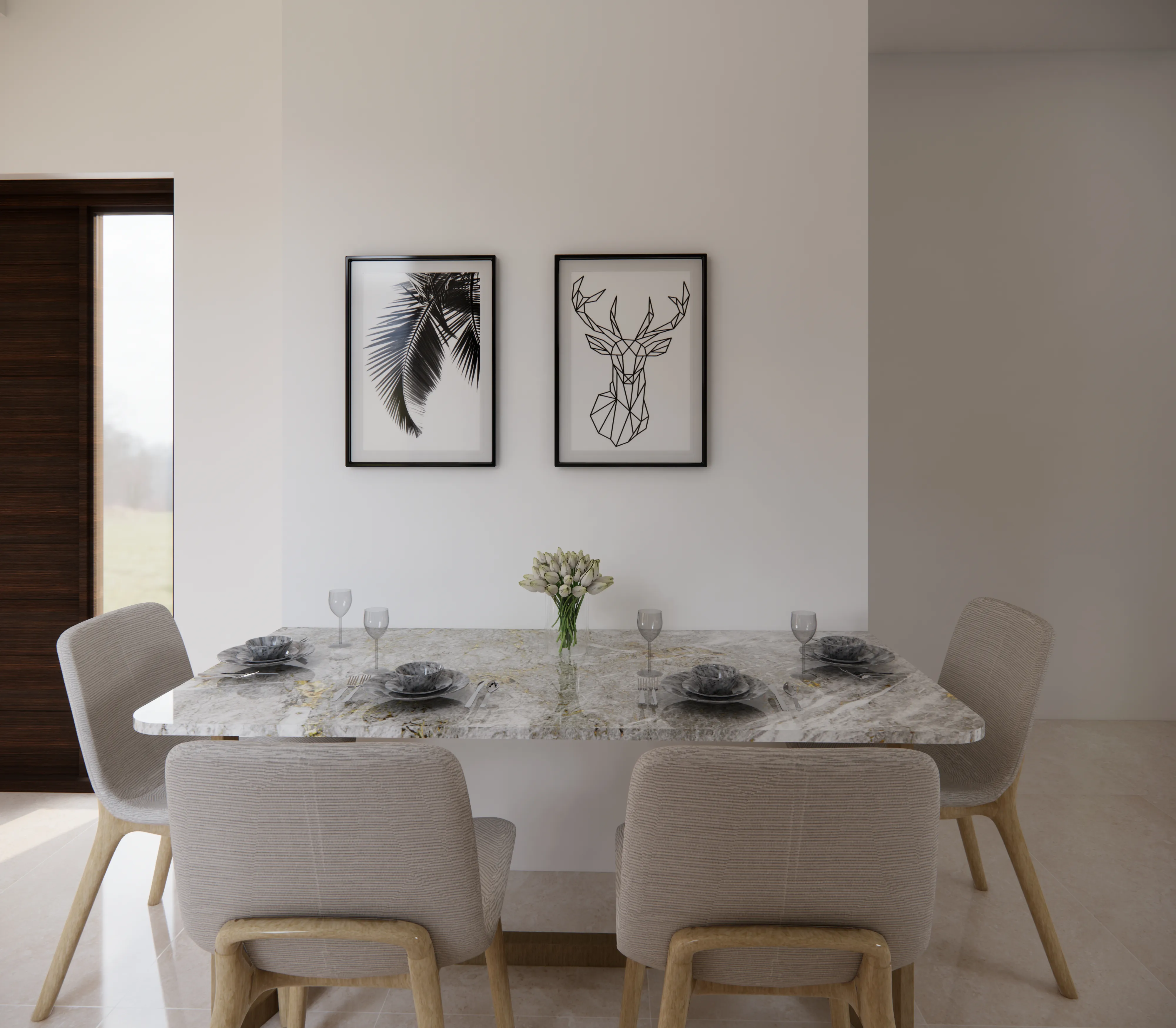 Modern Dining Room Interior Design Bangalore