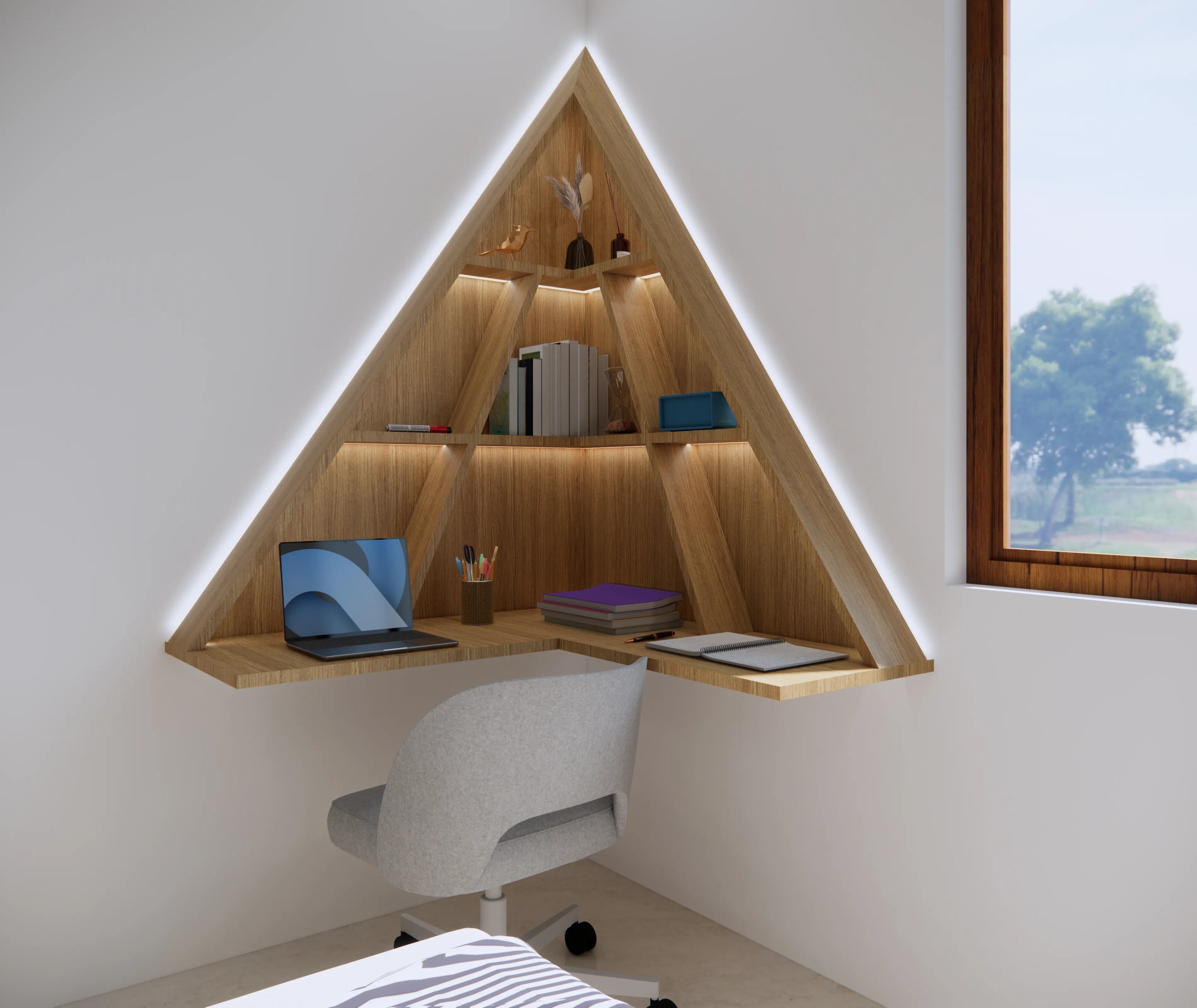 Modern Study Room Interior Design Bangalore