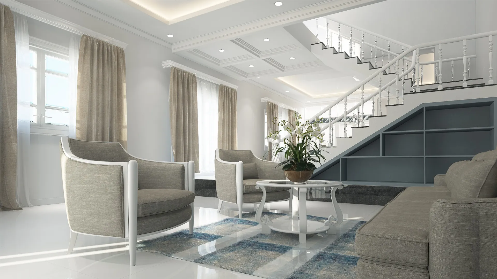 Modern Living Room Interior Design Bangalore